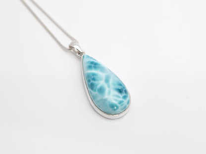 Larimar Silver Pendant, Serena