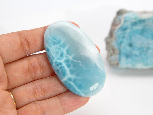 Larimar Cabochon, Larimar Palm Stone, AAA Larimar, Larimar Stone, Larimar, Oval Larimar pendant, Pear Larimar, Healing, Larimar pendant