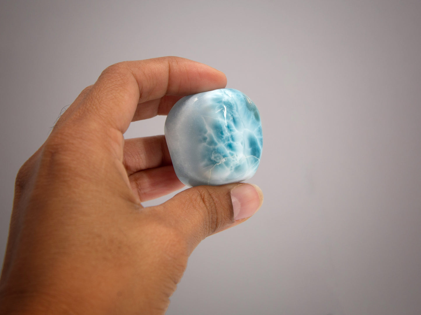 Larimar Stone Freeform Tumble, San Pedro