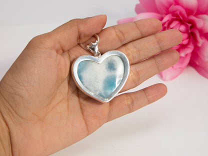 Larimar Heart Pendant, Kora