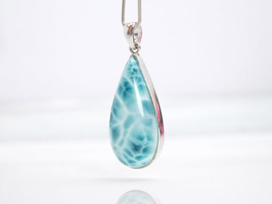 Larimar Silver Pendant, Serena