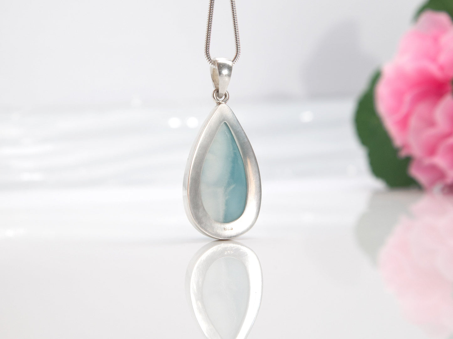 Larimar Pendant in Silver, Teresa