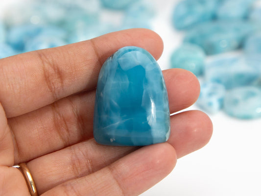 Larimar Palm Stone Freeform, Palenque