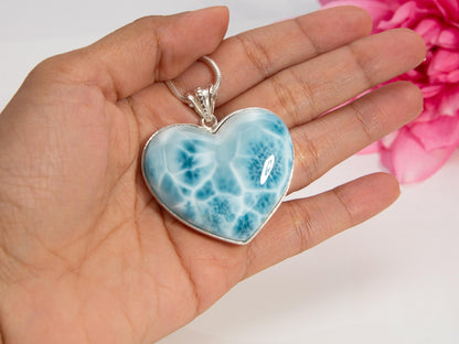 Larimar Heart Pendant, Kora