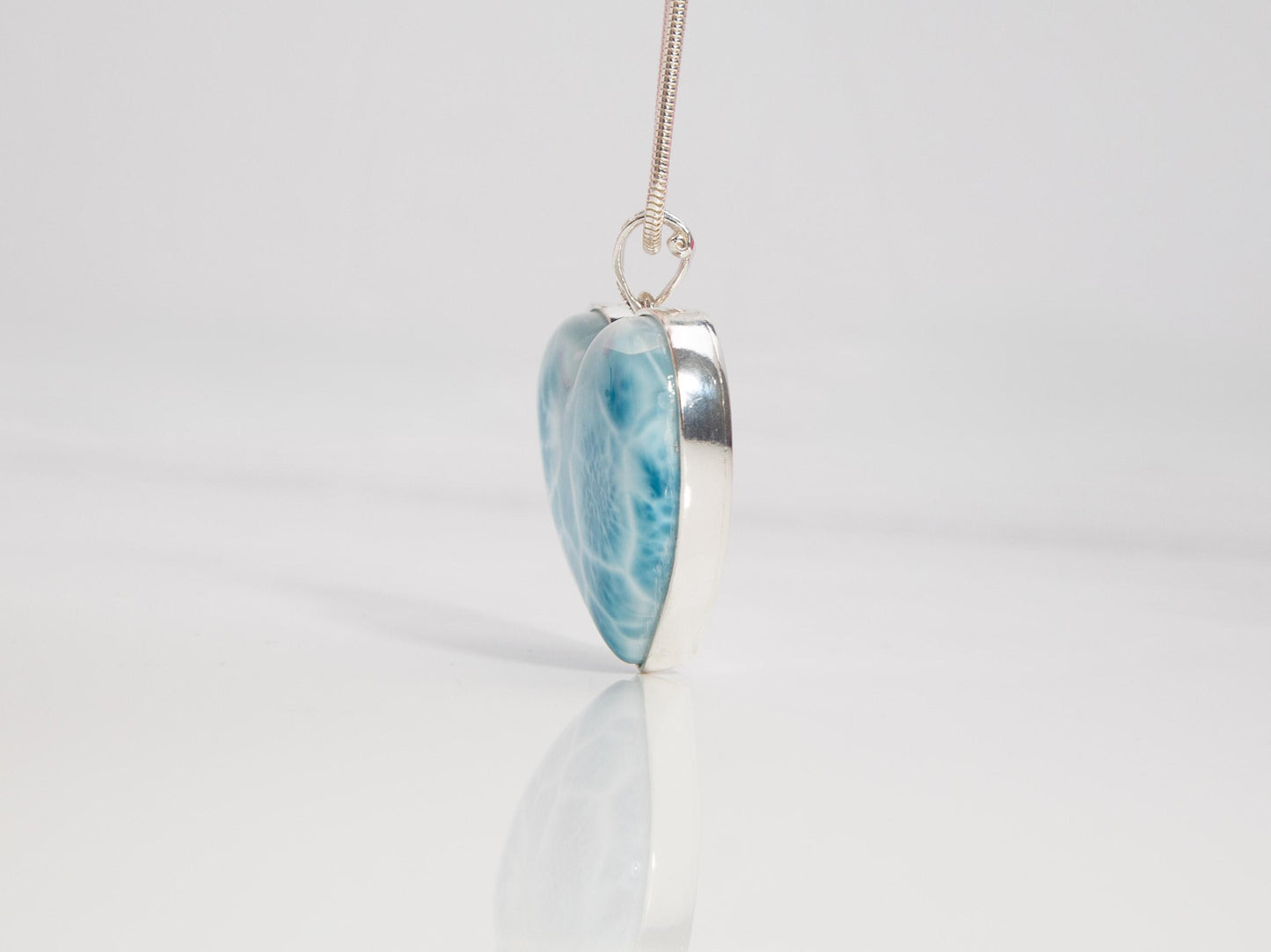 Larimar Heart Pendant, Kora