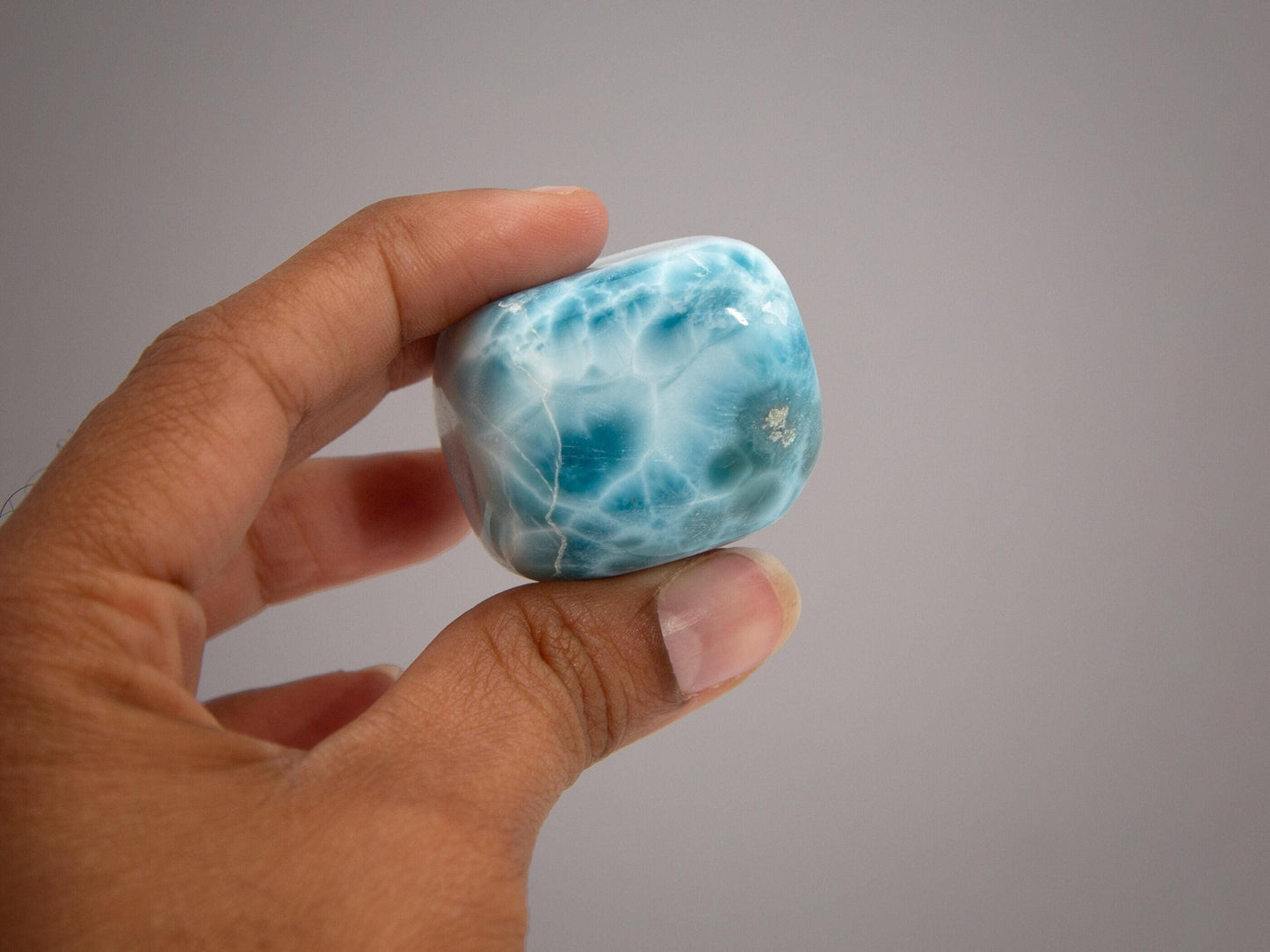 Larimar Stone Freeform Tumble, San Pedro