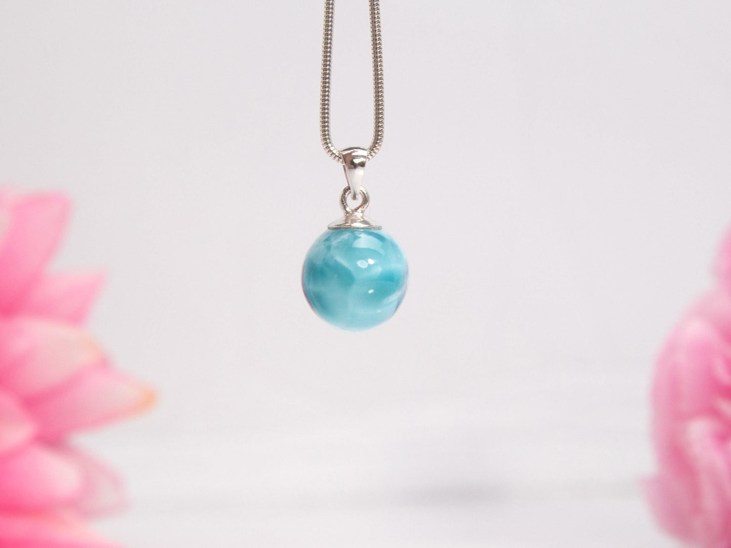 Larimar Sphere Pendant, Ola