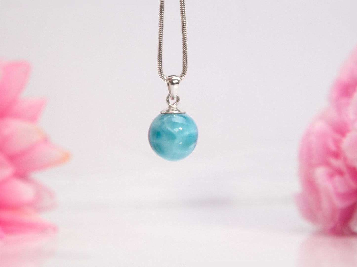 Larimar Sphere Pendant, Ola