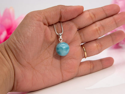 Larimar Sphere Pendant, Ola