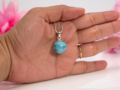 Larimar Sphere Pendant, Ola