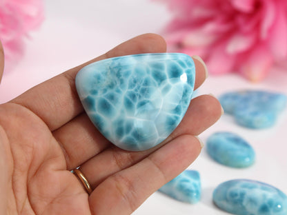 Larimar Stone Cabochon, Josue