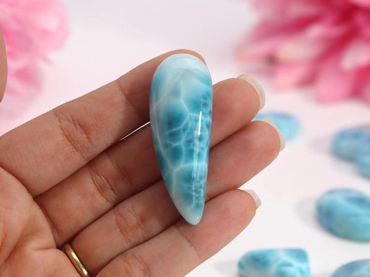 Larimar Stone Cabochon, Oceania