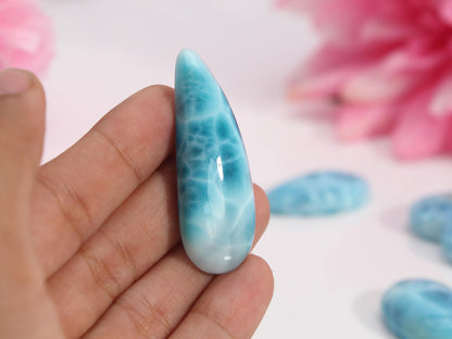 Larimar Stone Cabochon, Oceania